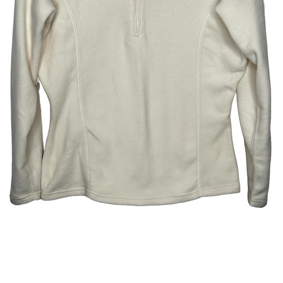 Obermeyer Cream Fleece Micro Zip-T Ultragear Qtr. Zip Pullover Bass Layer, Sz L - Picture 4 of 14